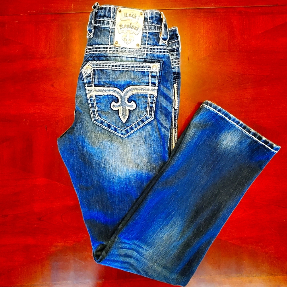 Mens Rock Revival Jeans